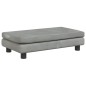 vidaXL Sofá para niños y reposapiés terciopelo gris claro 100x50x30 cm vidaXL Sofá para niños y reposapiés terciopelo gris claro 100x50x30 cm
