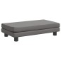 vidaXL Sofá para niños con reposapiés cuero sintético gris 100x50x30cm vidaXL Sofá para niños con reposapiés cuero sintético gris 100x50x30cm
