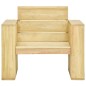 vidaXL Sillas de jardín cojines 2 uds azul real madera pino impregnada