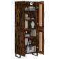 vidaXL Aparador alto madera contrachapada roble ahumado 69,5x34x180 cm vidaXL Aparador alto madera contrachapada roble ahumado 69,5x34x180 cm