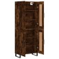 vidaXL Aparador alto madera contrachapada roble ahumado 69,5x34x180 cm vidaXL Aparador alto madera contrachapada roble ahumado 69,5x34x180 cm