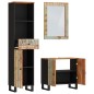 vidaXL Conjunto de muebles de baño 3 piezas madera maciza reciclada