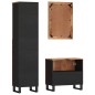 vidaXL Conjunto de muebles de baño 3 piezas madera maciza reciclada