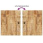 vidaXL Conjunto de muebles de baño 5 piezas madera maciza de mango vidaXL Conjunto de muebles de baño 5 piezas madera maciza de mango