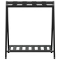vidaXL Soporte para maletas bambú negro 68x38x58 cm vidaXL Soporte para maletas bambú negro 68x38x58 cm