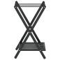 vidaXL Soporte para maletas bambú negro 68x38x58 cm vidaXL Soporte para maletas bambú negro 68x38x58 cm