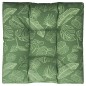 vidaXL Cojín para palés tela estampado de hojas 80x80x12 cm vidaXL Cojín para palés tela estampado de hojas 80x80x12 cm