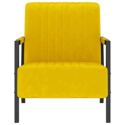 vidaXL Sillón de terciopelo amarillo mostaza
