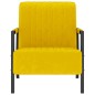 vidaXL Sillón de terciopelo amarillo mostaza vidaXL Sillón de terciopelo amarillo mostaza