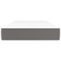 vidaXL Colchón de muelles ensacados cuero sintético gris 90x190x20 cm vidaXL Colchón de muelles ensacados cuero sintético gris 90x190x20 cm