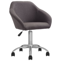 vidaXL Sillas de comedor giratorias 2 unidades tela gris taupe