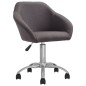 vidaXL Sillas de comedor giratorias 2 unidades tela gris taupe vidaXL Sillas de comedor giratorias 2 unidades tela gris taupe