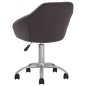 vidaXL Sillas de comedor giratorias 2 unidades tela gris taupe vidaXL Sillas de comedor giratorias 2 unidades tela gris taupe