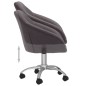 vidaXL Sillas de comedor giratorias 2 unidades tela gris taupe vidaXL Sillas de comedor giratorias 2 unidades tela gris taupe