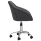 vidaXL Sillas de comedor giratorias 2 unidades tela gris oscuro vidaXL Sillas de comedor giratorias 2 unidades tela gris oscuro