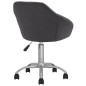 vidaXL Sillas de comedor giratorias 2 unidades tela gris oscuro vidaXL Sillas de comedor giratorias 2 unidades tela gris oscuro