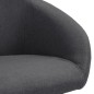 vidaXL Sillas de comedor giratorias 2 unidades tela gris oscuro vidaXL Sillas de comedor giratorias 2 unidades tela gris oscuro