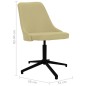 vidaXL Silla de comedor giratoria tela verde vidaXL Silla de comedor giratoria tela verde