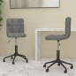 vidaXL Sillas de comedor giratorias 2 unidades terciopelo gris oscuro vidaXL Sillas de comedor giratorias 2 unidades terciopelo gris oscuro