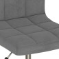 vidaXL Sillas de comedor giratorias 2 unidades terciopelo gris oscuro vidaXL Sillas de comedor giratorias 2 unidades terciopelo gris oscuro