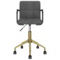 vidaXL Sillas de comedor giratorias 2 unidades terciopelo gris oscuro vidaXL Sillas de comedor giratorias 2 unidades terciopelo gris oscuro
