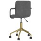 vidaXL Sillas de comedor giratorias 2 unidades terciopelo gris oscuro vidaXL Sillas de comedor giratorias 2 unidades terciopelo gris oscuro