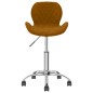 vidaXL Sillas de comedor giratorias 2 unidades terciopelo marrón vidaXL Sillas de comedor giratorias 2 unidades terciopelo marrón