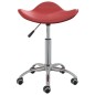 vidaXL Sillas de comedor giratorias 2 uds cuero sintético rojo tinto vidaXL Sillas de comedor giratorias 2 uds cuero sintético rojo tinto