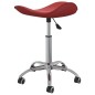 vidaXL Sillas de comedor giratorias 2 uds cuero sintético rojo tinto vidaXL Sillas de comedor giratorias 2 uds cuero sintético rojo tinto