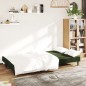 vidaXL Sofá cama de 2 plazas terciopelo verde oscuro vidaXL Sofá cama de 2 plazas terciopelo verde oscuro