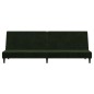 vidaXL Sofá cama de 2 plazas terciopelo verde oscuro vidaXL Sofá cama de 2 plazas terciopelo verde oscuro