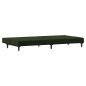 vidaXL Sofá cama de 2 plazas terciopelo verde oscuro vidaXL Sofá cama de 2 plazas terciopelo verde oscuro