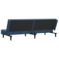 vidaXL Sofá cama de 2 plazas terciopelo azul vidaXL Sofá cama de 2 plazas terciopelo azul