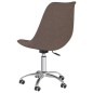 vidaXL Silla de oficina giratoria tela gris taupe vidaXL Silla de oficina giratoria tela gris taupe