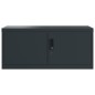vidaXL Armario archivador de acero gris antracita 90x40x40 cm