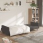 vidaXL Sofá cama de 2 plazas tela microfibra gris oscuro vidaXL Sofá cama de 2 plazas tela microfibra gris oscuro