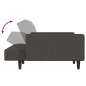vidaXL Sofá cama de 2 plazas tela microfibra gris oscuro vidaXL Sofá cama de 2 plazas tela microfibra gris oscuro