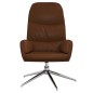 vidaXL Sillón de relax de cuero sintético marrón brillante vidaXL Sillón de relax de cuero sintético marrón brillante