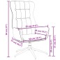 vidaXL Sillón de relax de cuero sintético marrón brillante