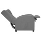 vidaXL Sillón orejero reclinable de cuero sintético gris vidaXL Sillón orejero reclinable de cuero sintético gris