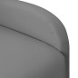 vidaXL Sillón orejero reclinable de cuero sintético gris vidaXL Sillón orejero reclinable de cuero sintético gris