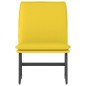 vidaXL Sillón de relax tela amarillo claro 52x75x76 cm vidaXL Sillón de relax tela amarillo claro 52x75x76 cm