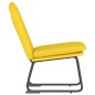 vidaXL Sillón de relax tela amarillo claro 52x75x76 cm vidaXL Sillón de relax tela amarillo claro 52x75x76 cm