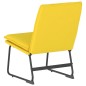 vidaXL Sillón de relax tela amarillo claro 52x75x76 cm vidaXL Sillón de relax tela amarillo claro 52x75x76 cm