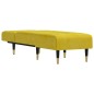 vidaXL Sofá diván de terciopelo amarillo vidaXL Sofá diván de terciopelo amarillo