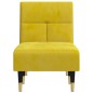 vidaXL Sofá diván de terciopelo amarillo vidaXL Sofá diván de terciopelo amarillo