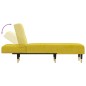 vidaXL Sofá diván de terciopelo amarillo vidaXL Sofá diván de terciopelo amarillo