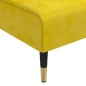 vidaXL Sofá diván de terciopelo amarillo vidaXL Sofá diván de terciopelo amarillo
