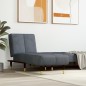 vidaXL Sofá diván de terciopelo gris oscuro vidaXL Sofá diván de terciopelo gris oscuro