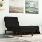 vidaXL Sofá diván de terciopelo negro vidaXL Sofá diván de terciopelo negro